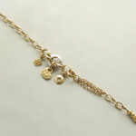 14 karaat gouden bedeltjes armband