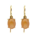 Oorhanger met ronde maansteen