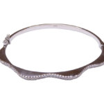 14 karaat wit gouden armband met zirkonia