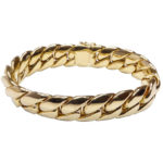 18 karaat gouden armband massief