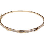 Geel gouden 14 karaat armband met zirkonia