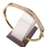 Geel gouden zirkonia armband