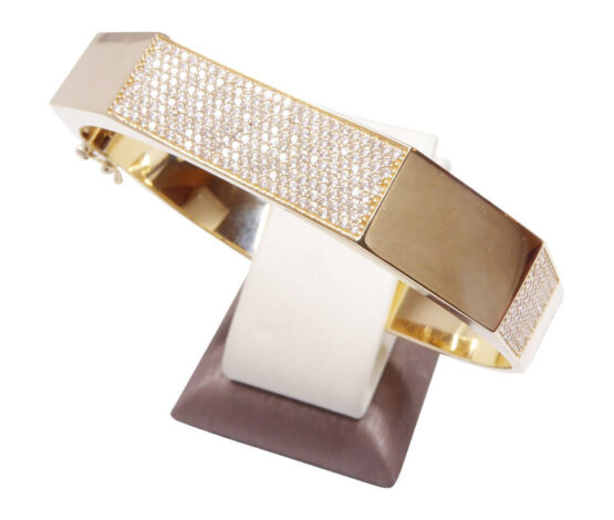 Gouden 14 karaat zirkonia armband