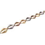Tricolor gouden armband