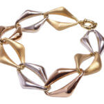 Tricolor gouden armband