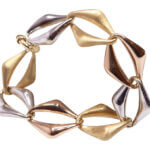 Tricolor gouden armband
