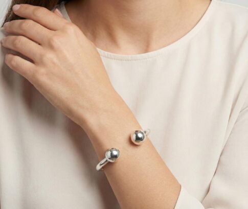 Zilveren slavenarmband