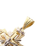 14 karaat bicolor gouden kruis