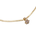 14 karaat gouden hanger met diamant