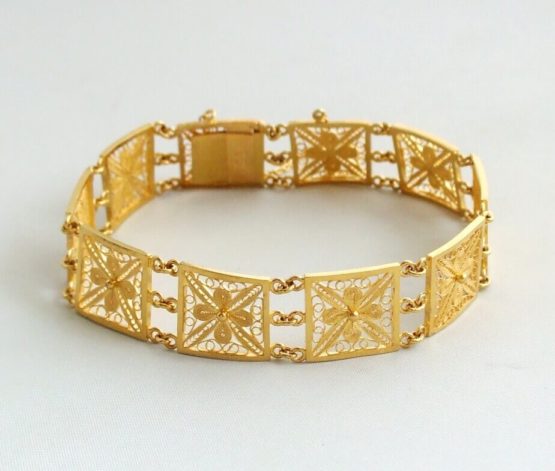 21 karaat gouden filigrain armband