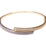 Bicolor zirkonia slavenarmband