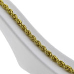 Gouden getordeerde armband