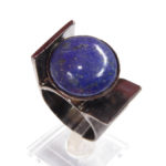 Zilveren ring met lapis lazuli