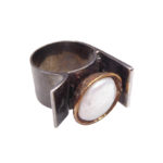 Zilveren ring met parel