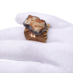 Zilveren ring met ruwe grossulaar
