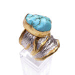 Zilveren ring met turkoois
