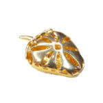 Gouden aardbei hanger met zirkonia