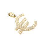 Euro hanger met zirkonia