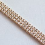 Gouden Christian armband met zirkonia