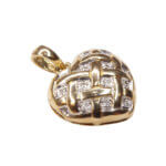 Gouden hart hanger
