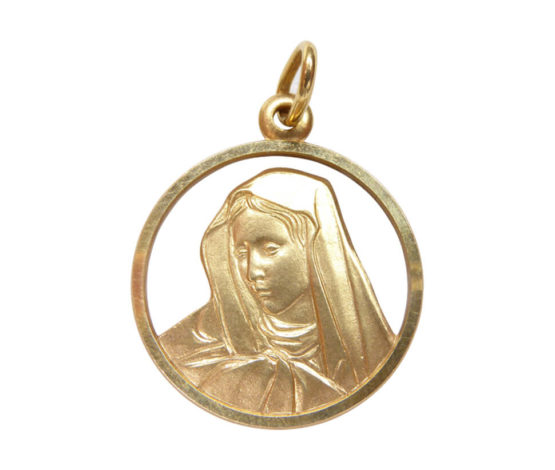 Gouden Maria hanger