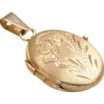 Gouden medaillon hanger