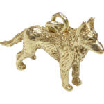 Gouden waakhond hanger