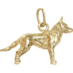 Gouden waakhond hanger