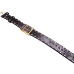 VincencE gouden horloge met leren band