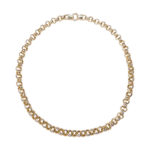 14 karaat geel gouden jasseron collier
