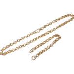 14 karaat geel gouden jasseron collier