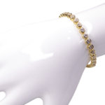 Double armband met zirkonia