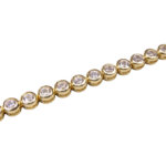 Double armband met zirkonia