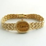 Geel gouden Bouchard horloge