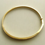 Geel gouden zirkonia slavenarmband