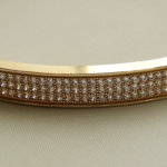 Geel gouden zirkonia slavenarmband