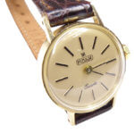 Gouden Repulse horloge met leren band