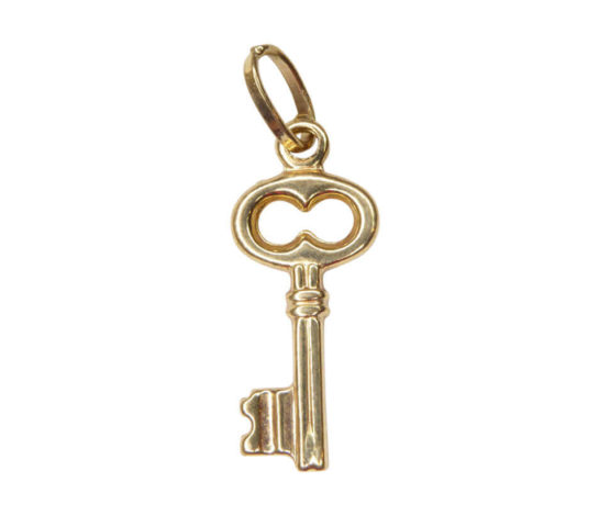 Gouden sleutel hanger