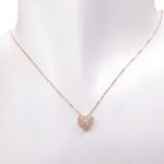 14 karaat rosé gouden ketting hart