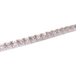 14 karaats gouden armband met zirkonia wit