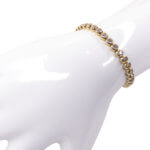 14 karaats gouden tennisarmband met zirkonia