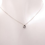 14 karaat wit gouden ketting druppel