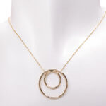 Gouden ketting met cirkel hanger
