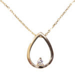 Gouden ketting met druppel hanger