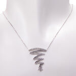 Wit gouden ketting met ster hanger