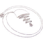Wit gouden ketting met ster hanger