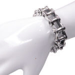 Zilveren armband fietsketting