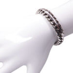 Zilveren armband met half rond