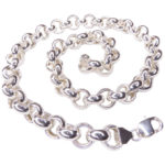 Zilveren jasseron collier