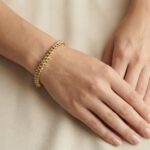 Gouden gevlochten armband